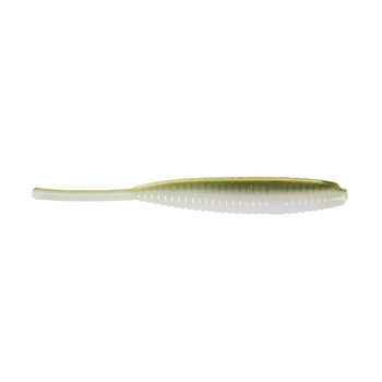 Yamamoto Shad Shape Worm. Laminate Watermelon/White 10-pk