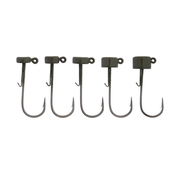 X Zone Tungsten Ned Rig Jig Black 3/8oz 2-pk