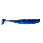 Keitech Keitech Easy Shiner 4" Black Blue/Deep Blue 7-pk