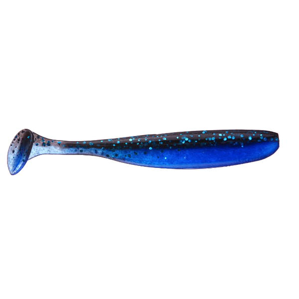 Keitech Keitech Easy Shiner 4" Black Blue/Deep Blue 7-pk