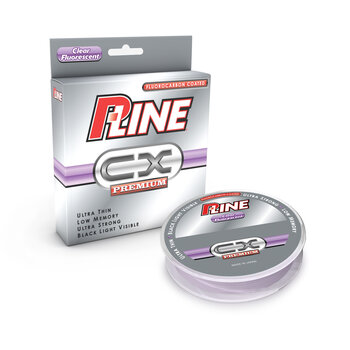 P-Line CX Premium Fluorocarbon Coated Line 8lb 300yd Clear Fluorescent