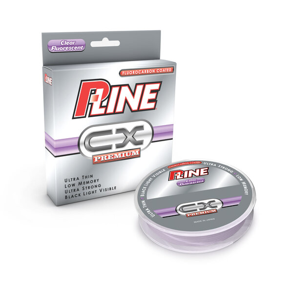 P-Line CX Premium Fluorocarbon Coated Line 8lb 300yd Clear Fluorescent