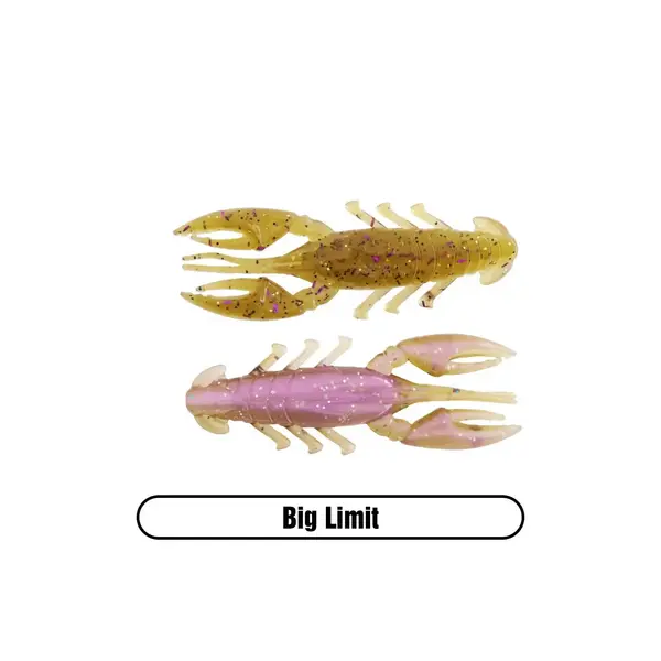 X Zone Stealth Finesse Series 2.5" Scented Stealth Craw. Big Limit