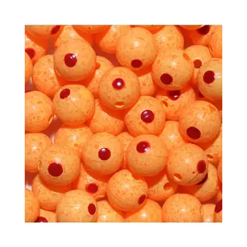 Troutbeads Blood Dot Egg 10mm Oregon Cheese
