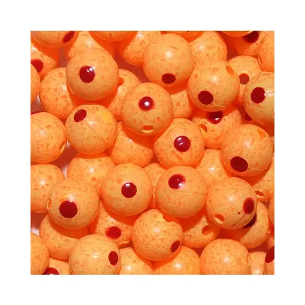 Troutbeads Blood Dot Egg 10mm Oregon Cheese