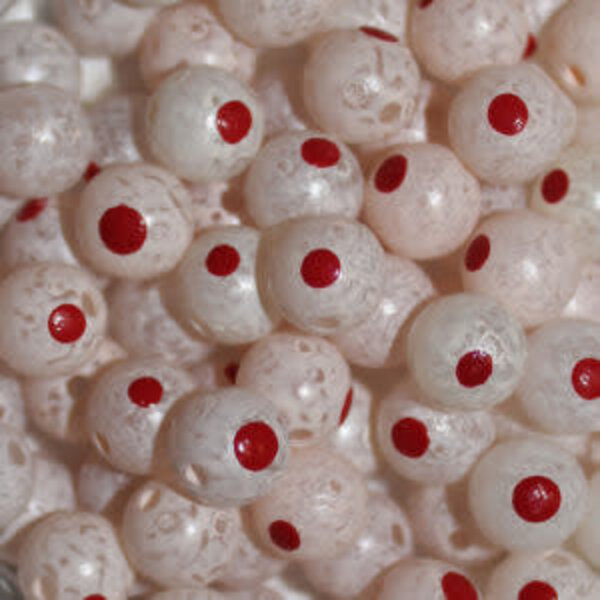Troutbeads Blood Dot Egg 10mm. Milt Roe