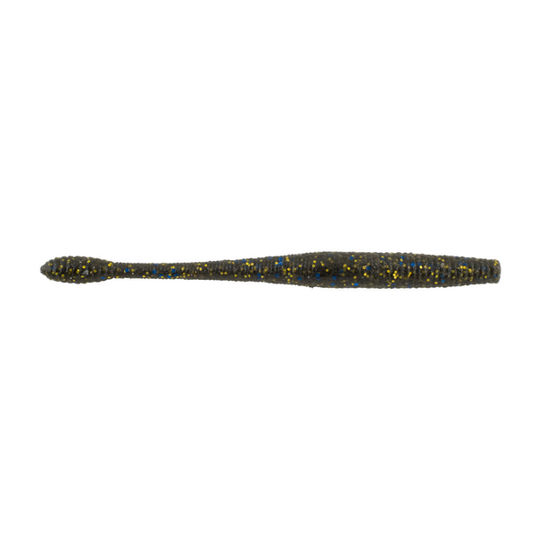 PowerBait MaxScent 4.5" Hit Worm Smoke Black Blue Gold 10-pk