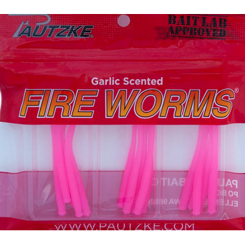 Pautzke Bait Co. Fire Worms Pink 15/pkg
