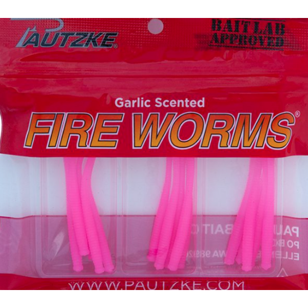 Pautzke Bait Co. Fire Worms Pink 15/pkg