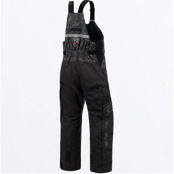 FXR Men's Excursion Bib Pant. Black Drift Camo