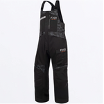 FXR Men's Excursion Bib Pant. Black Drift Camo