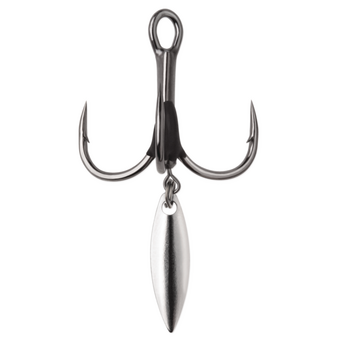 VMC Bladed Hybrid Treble Short Shank 1X 2-pk