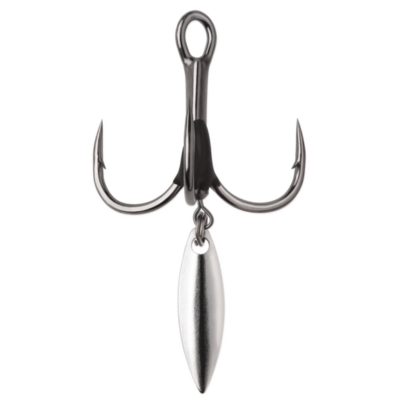 VMC Bladed Hybrid Treble Short Shank 1X 2-pk