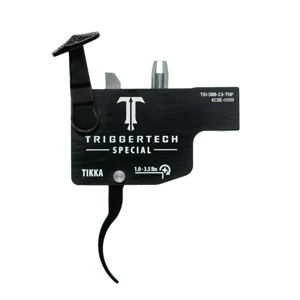 TriggerTech Tikka Speacial Black Curve Pull Weight Range of 1.0 - 3.5 lbs