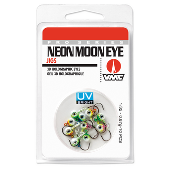 VMC Neon Moon Eye Jig Assortment UV 1/32oz 10-pk
