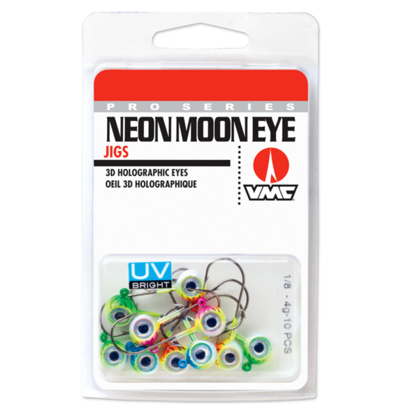 VMC Neon Moon Eye Jig Assortment UV 1/8oz 10-pk