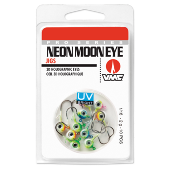 VMC Neon Moon Eye Jig Assortment UV 1/16oz 10-pk