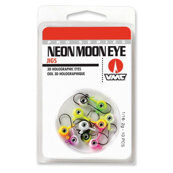 VMC Neon Moon Eye Jig Assortment 1/16oz 10-pk