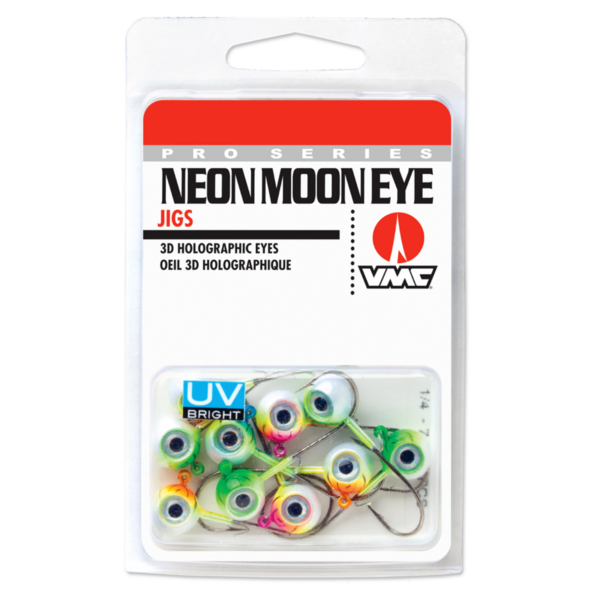 VMC Neon Moon Eye Jig Assortment UV 1/4oz 10-pk