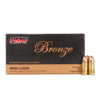 PMC PMC Bronze 9mm Luger FMJ 115 Grains 1000 Round Cases