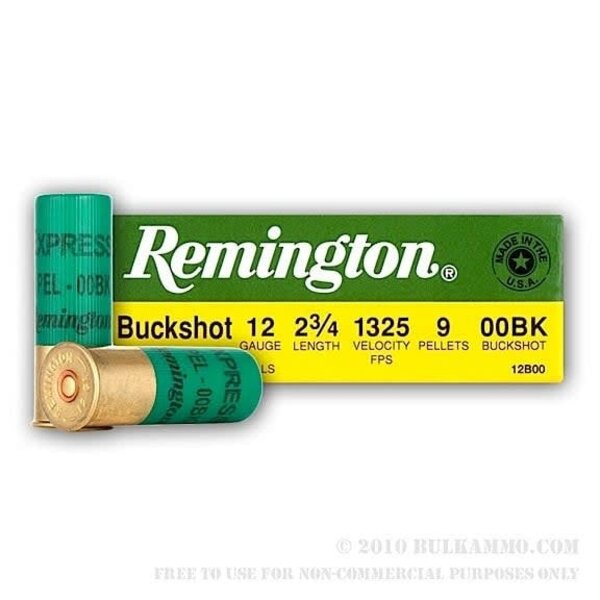 Remington Remington 12ga Express Buckshot 00 2 3/4" Box of 5