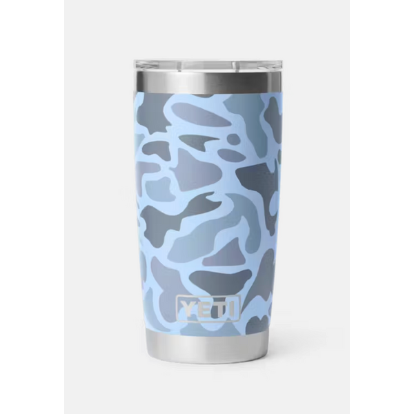Yeti Rambler 591mL Tumbler w/MagSlider Lid. Blue Camo