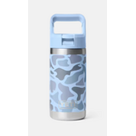 Yeti Yeti Rambler Jr 355mL Kids Water Bottle w/Color Match Straw Cap. Blue Camo