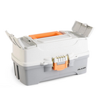 Plano Two-Tray Tackle Box. Gray/Gray