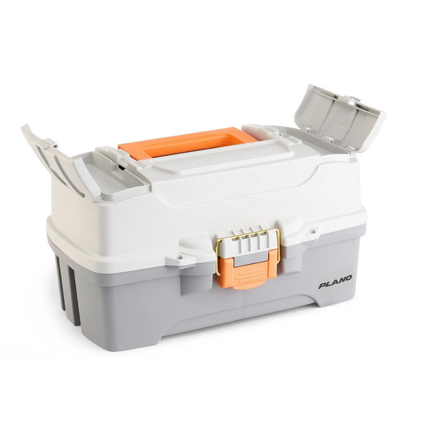 Plano Two-Tray Tackle Box. Gray/Gray