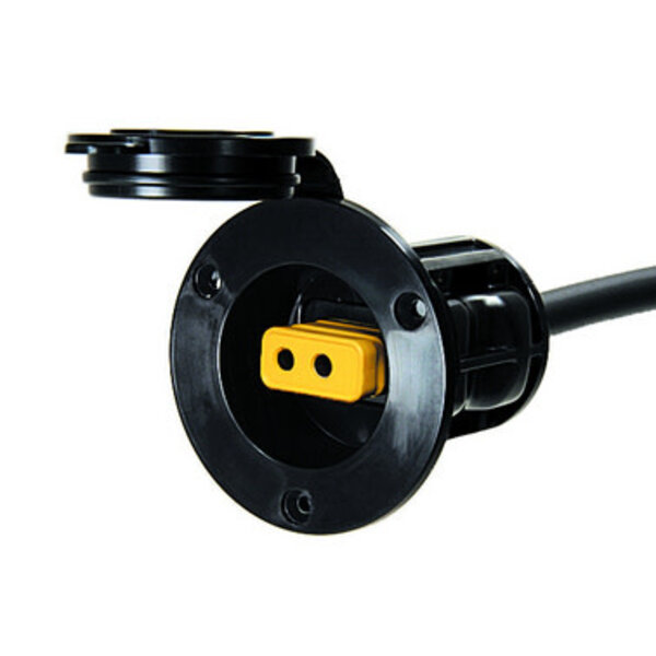 Cannon Flush Mount Power Port-Black