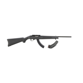 Ruger Ruger 10/22 Carbine .22LR 18.5″ Synthetic Black w/2 10/25 Extended Mags