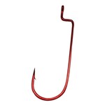 Gamakatsu Worm Offset Shank Red 2/0 Round Bend 6-pk