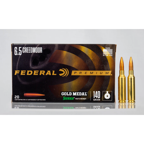 Federal Gold Medal 6.5 Creedmoor 140 gr CenterStrike Open Tip Match Ammunition