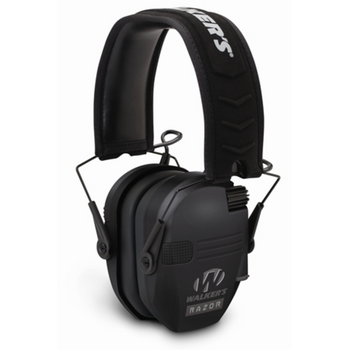 Walker's Game Razor Slim Shooter Folding Ear Muffs-Black