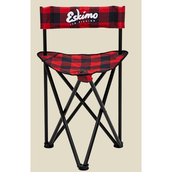 Eskimo Plaid Folding Ice Chair