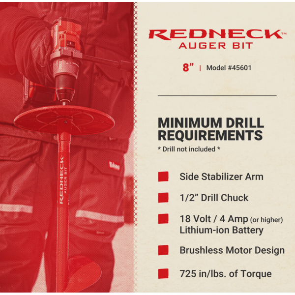 Eskimo Redneck Auger Bit 8 Inch