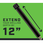 Eskimo ION 12 inch Collared Hex Extension (Black)