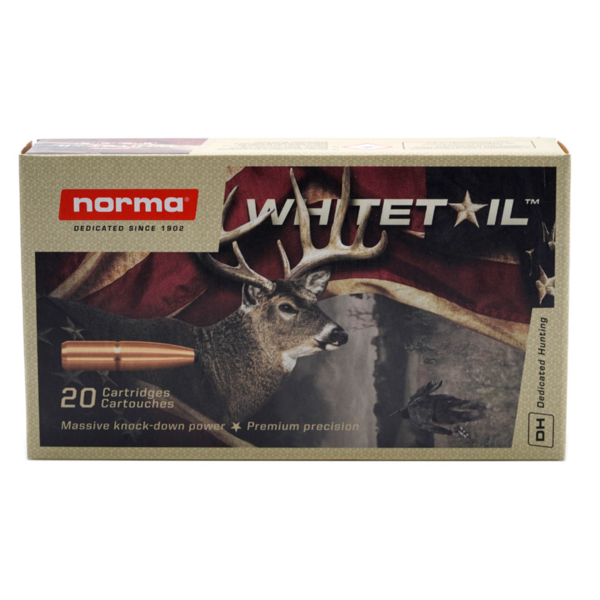 Norma Whitetail 243 Winchester Ammo 100 Grain Jacketed Soft Point Box of 20