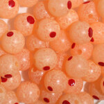 Troutbeads  Blood Dot Egg 10mm. Glow Roe