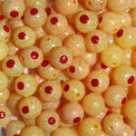 Troutbeads Blood Dot Egg 8mm Egg Yolk