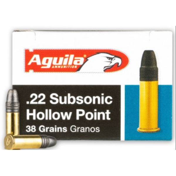 Aguila 22 LR SUBSONIC HP 38 GR