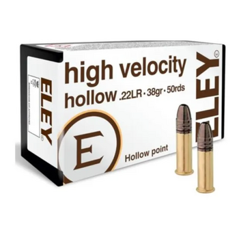 Eley Eley High Velocity Hollow .22LR 38gr. HP 50rds
