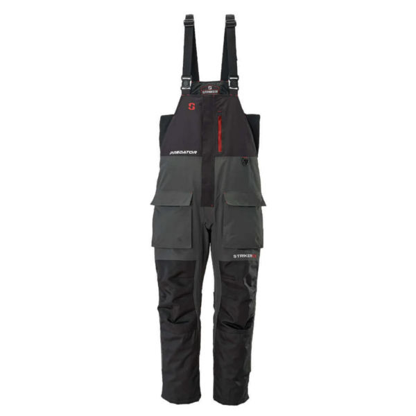 Striker Predator Ice Fishing Bib Black/Charcoal