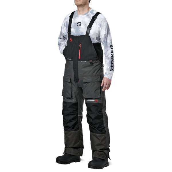 Striker Predator Ice Fishing Bib Black/Charcoal