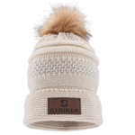 Striker Bemidji Fur Pom Hat. Ivory