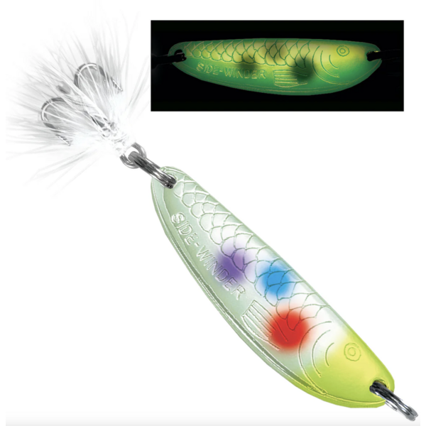 Acme  Ice Winder Flutter Spoon Moonshine Glow 1/4oz