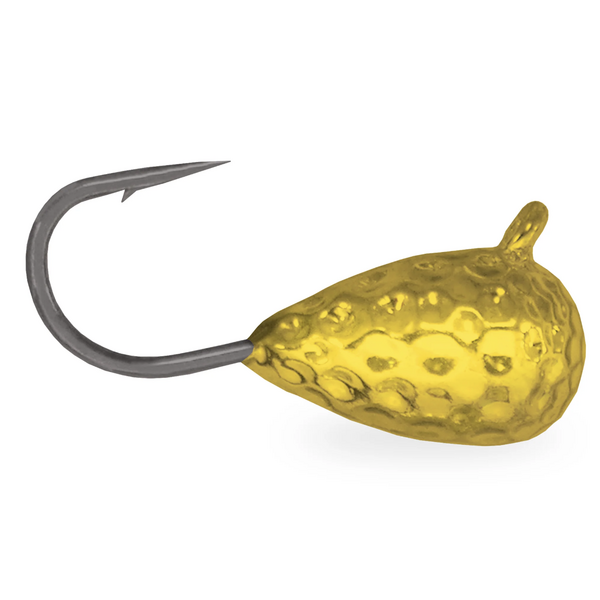 Acme Hammered Tungsten Ice Jig Size 4 Gold 2-pk