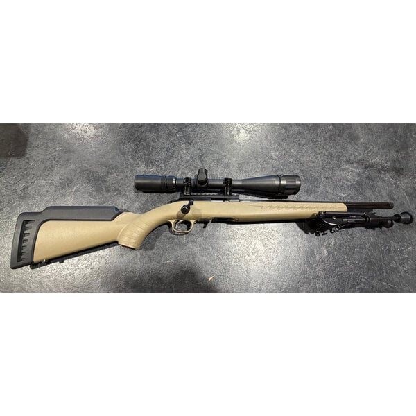 Ruger American 22 LR Bolt Tasco 6-24 Scope & Bipod