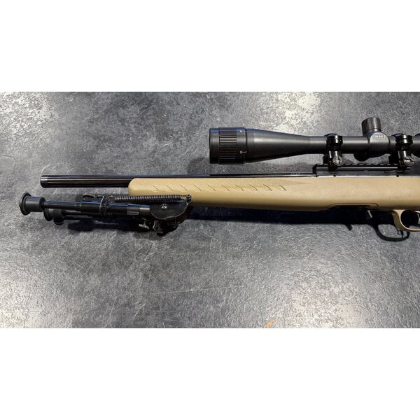 Ruger American 22 LR Bolt Tasco 6-24 Scope & Bipod