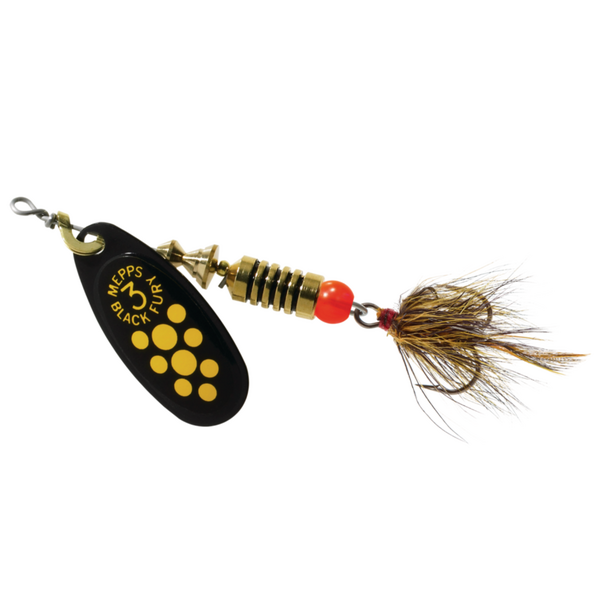 Mepps Black Fury Dressed Size 1 1/8oz